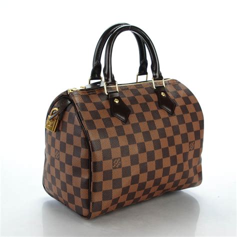 louis vuitton damier ebene speedy 25|lv damier speedy 25.